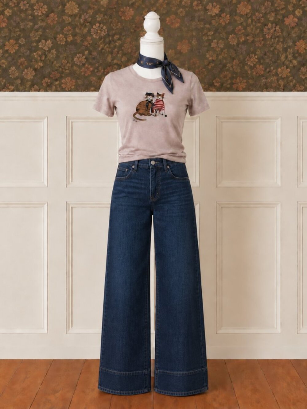 J. Crew Collector Tee French Cats XS